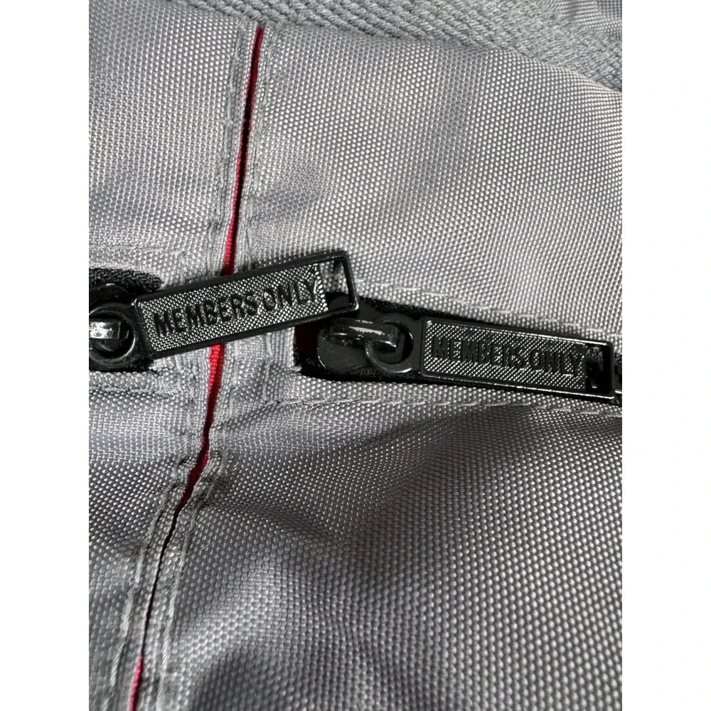 Vintage Members Only Duffel Crossbody Bag Suitcase Unisex Gray